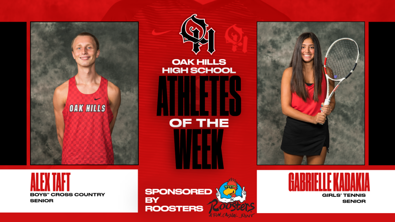 Roosters Athletes of the Week Gabby Kadakia and Alex Taft